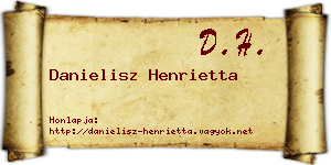 Danielisz Henrietta névjegykártya
